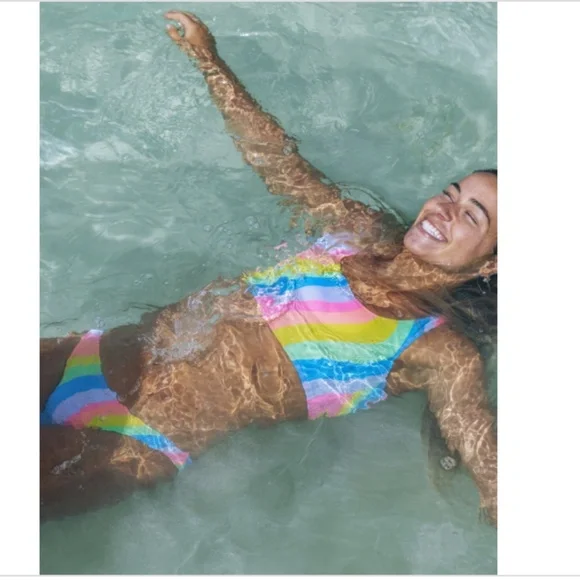 NWT Women's Soft Waves Tie Back Top in Sky, Size XL, NWT - Picture 2 of 2